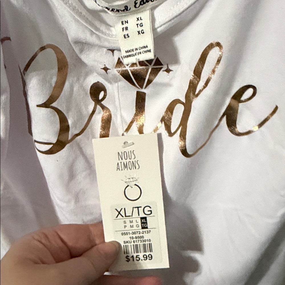 Elegant White Bride Tank Top - Picture 3 of 3